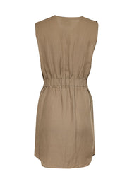 Current Boutique-3.1 Phillip Lim - Tan Utility Sleeveless Mini Dress Sz 2