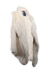 Current Boutique-525 America - Cream Rabbit Fur Vest Sz XS