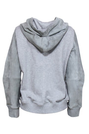 Current Boutique-AS by DF - Grey Suede Sweatshirt Sz L