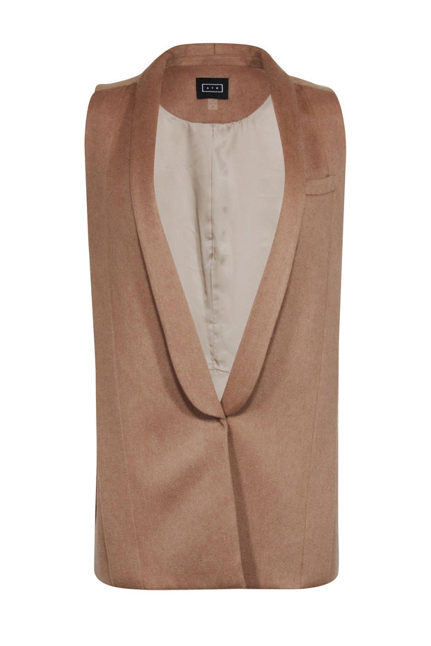 Current Boutique-AYR - Camel Colored Camel Hair Vest Sz S