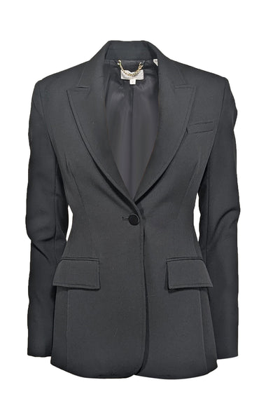 Current Boutique-A.L.C. - Black Open Back Tailored Blazer Sz 2