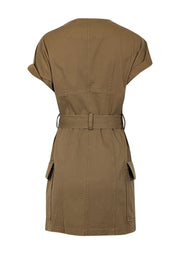 Current Boutique-A.L.C. - Light Brown Twill Shift Dress Sz 8