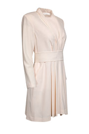 Current Boutique-A.L.C. - Light Pink Long Sleeve w/ Waist Tie Mini Dress Sz 8