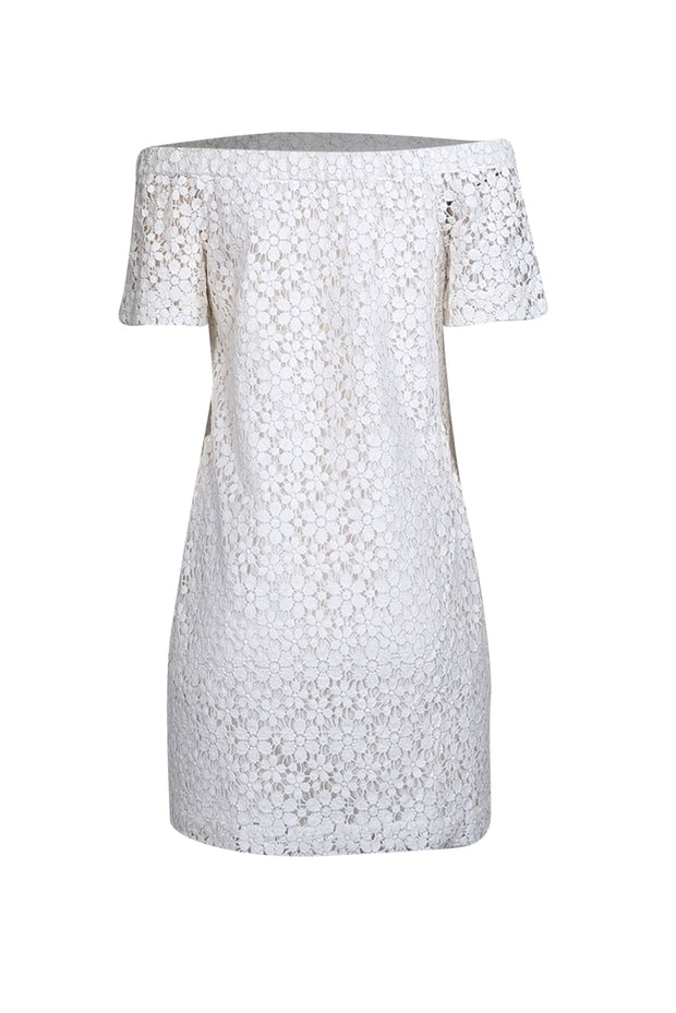 Current Boutique-A.L.C. - White Lace Off The Shoulder Dress Sz 4