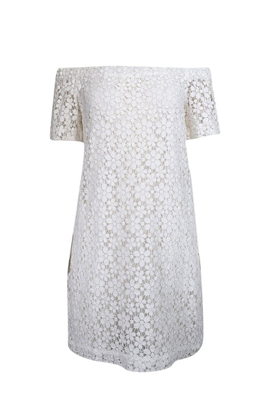 Current Boutique-A.L.C. - White Lace Off The Shoulder Dress Sz 4