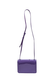 Current Boutique-Acne studio - Purple w/ Green Face Patch Patent Leather Crossbody Bag