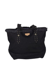 Current Boutique-Aimee Kestenberg - Black Canvas Stud Detail Tote Bag