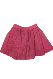 Current Boutique-Aje - Pink Floral "Evangeline Cornelli" Mini Skirt Sz 8