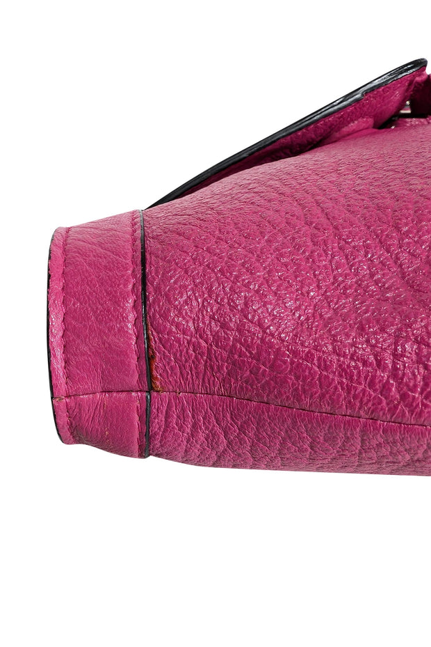 Current Boutique-Alexander McQueen - Pink Leather Manta Clutch Bag