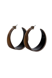 Current Boutique-Alexis Bittar - Bronze Lucite Hoop Earrings