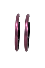 Current Boutique-Alexis Bittar - Purple Lucite Hoop Earrings