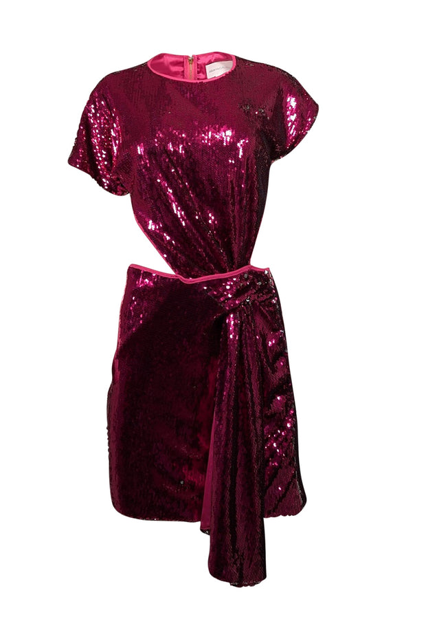 Current Boutique-Alice McCall - Pink Sequined Cutout Mini Dress Sz 6