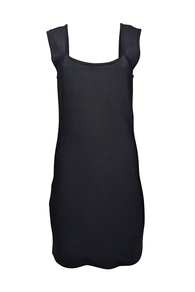 Current Boutique-Alice & Olivia - Black Bodycon Sleeveless Square Neck Dress Sz 8