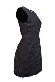 Current Boutique-Alice & Olivia - Black Lace Fit & Flare Dress Sz 4