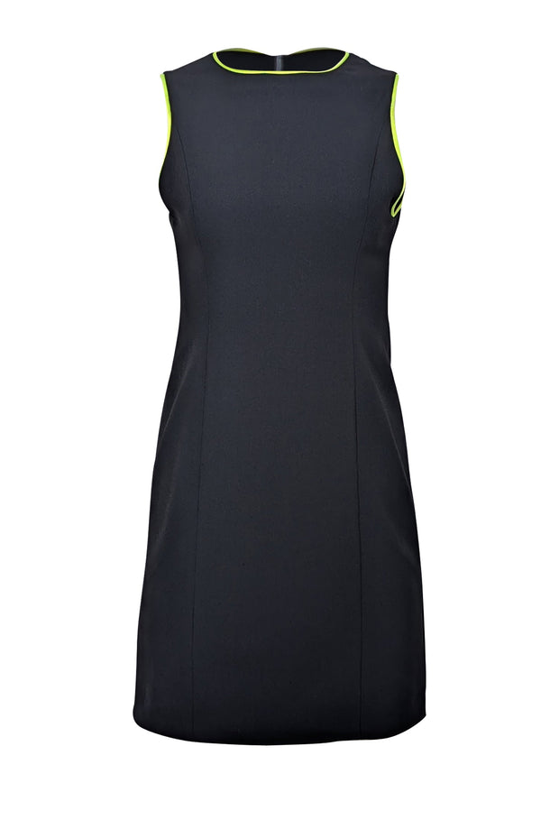 Current Boutique-Alice & Olivia - Black Sleeveless Dress w/ Neon Trim Sz 4