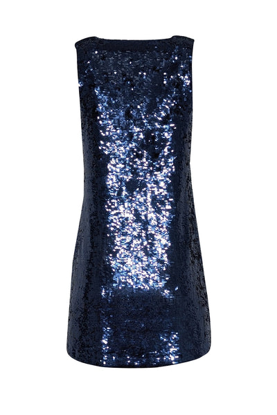 Current Boutique-Alice & Olivia - Blue Sequin Square Neck Mini Dress Sz S