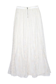 Current Boutique-Alice & Olivia - Ivory Lace Maxi Skirt Sz 8