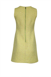 Current Boutique-Alice & Olivia - Neon Yellow Boucle Sheath Dress w/ Sequins Sz 2