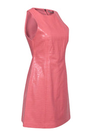 Current Boutique-Alice & Olivia - Peach Textured Vegan Leather "Daven" Dress Sz 6