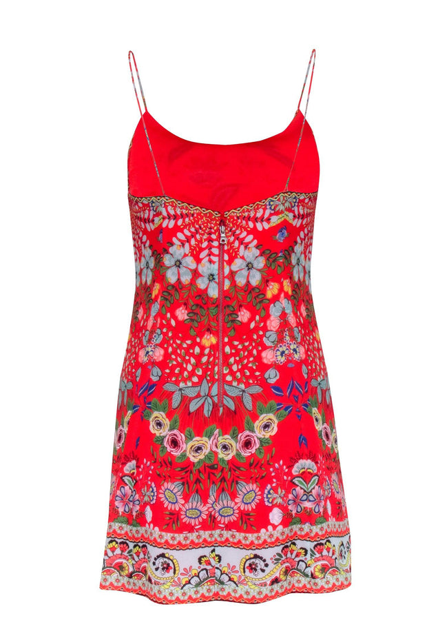 Current Boutique-Alice & Olivia - Red Floral Mini Dress Sz 4