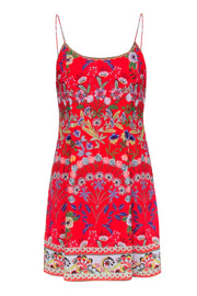 Current Boutique-Alice & Olivia - Red Floral Mini Dress Sz 4