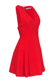 Current Boutique-Alice & Olivia - Red Sleeveless V-Neckline Dress Sz 4