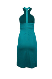 Current Boutique-Alice & Olivia - Teal Cross Front Midi Dress Sz 6