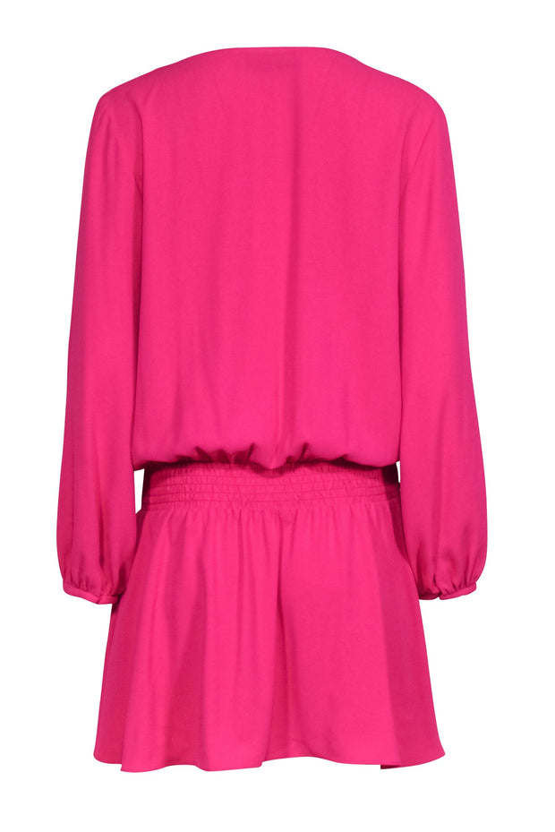 Current Boutique-Amanda Uprichard - Magenta Mini Dress w/ Smocked Waist Sz M