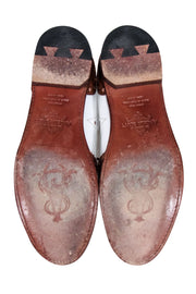 Current Boutique-Angela Scott - Cognac & White "Mr. Doubt" Oxfords Sz 9