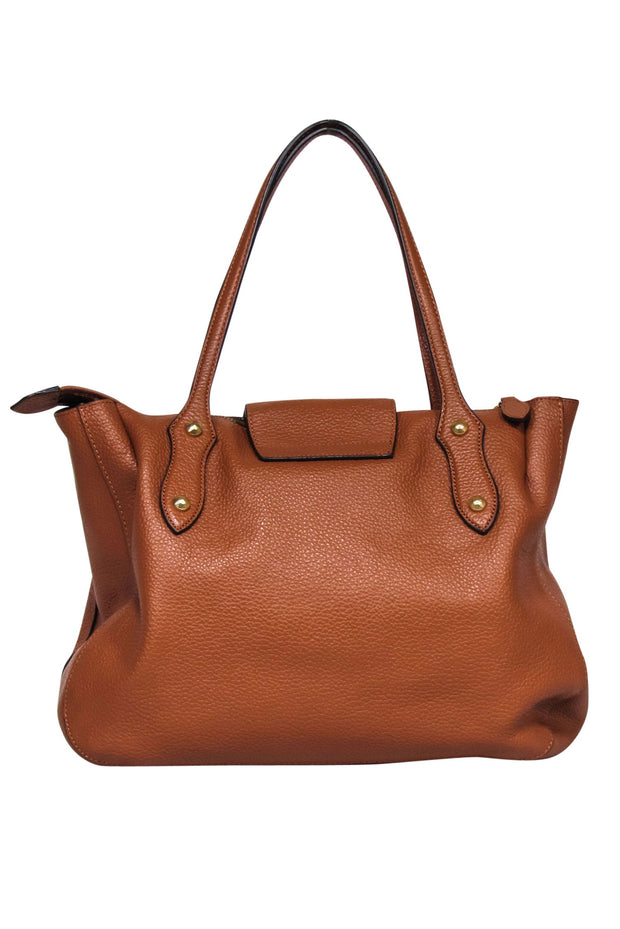 Current Boutique-Annabel Ingall - Camel Leather Fold-Over Satchel