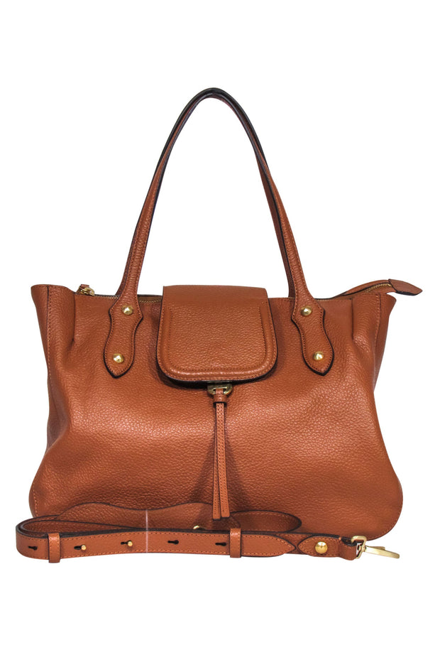 Current Boutique-Annabel Ingall - Camel Leather Fold-Over Satchel