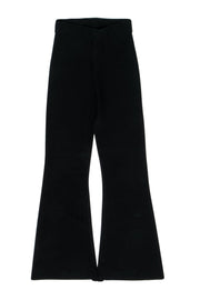 Current Boutique-Anthropologie - Black Knitted Bell Bottom Pants Sz XS