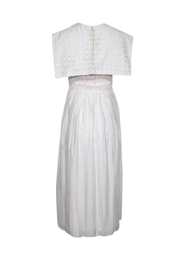 Current Boutique-Antonio Melani - White Eyelet Bodice Dress Sz 0