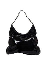 Current Boutique-Anya Hindmarch - Black Patent Leather Shoulder Bag