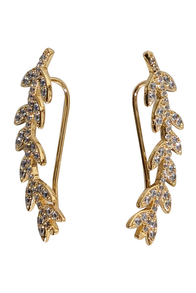 Current Boutique-Asha by Ashley McCormick - Gold Dipper "Laurel" Ear Climber Earrings