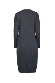 Current Boutique-Autumn Cashmere - Charcoal Grey Cashmere Long Sleeve Dress Sz M