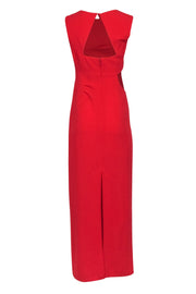 Current Boutique-BCBG Max Azaria - Red Sleeveless Maxi Gown w/ Cut Out Details Sz 6