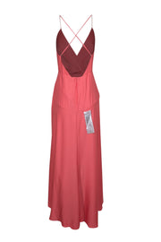 Current Boutique-BCBG Max Azria - Coral Pink Cross Back High-Low Formal Dress Sz 8