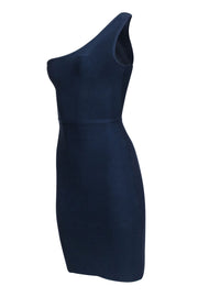 Current Boutique-BCBG Max Azria - Navy Bandage One-Shoulder Dress Sz XS