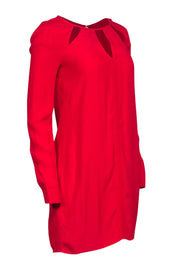 Current Boutique-BCBG Max Azria - Red Keyhole Shift Mini Dress Sz XXS