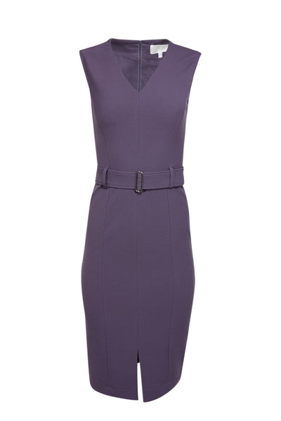 Current Boutique-BOSS Hugo Boss - Purple Belted Sheath Dress Sz 0