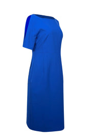 Current Boutique-BOSS Hugo Boss - Royal Blue Split Sleeve Sheath Dress Sz 8