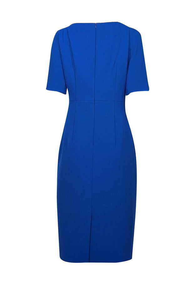 Current Boutique-BOSS Hugo Boss - Royal Blue Split Sleeve Sheath Dress Sz 8