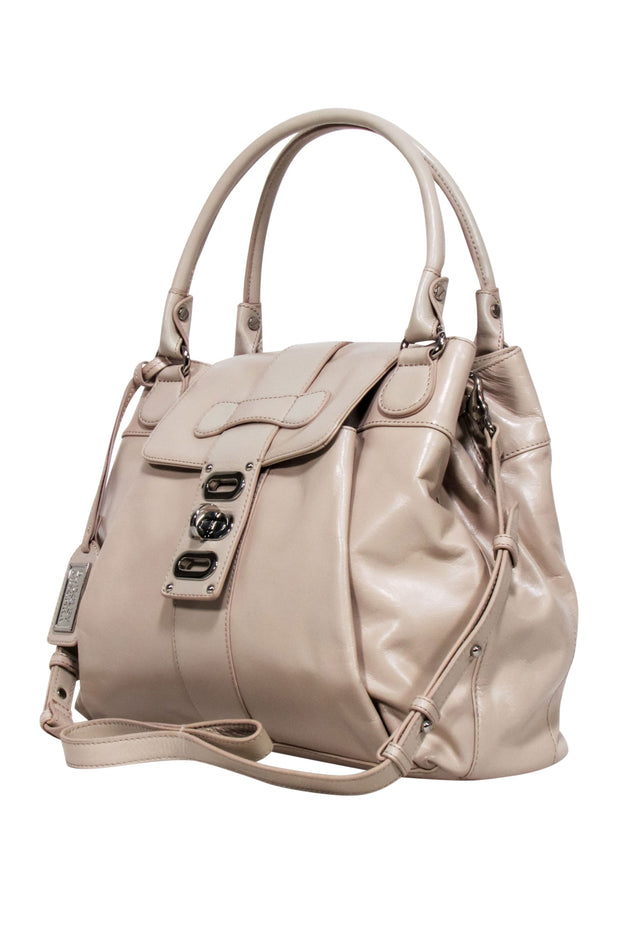 Current Boutique-Badgley Mischka - Beige Leather Large Satchel Bag