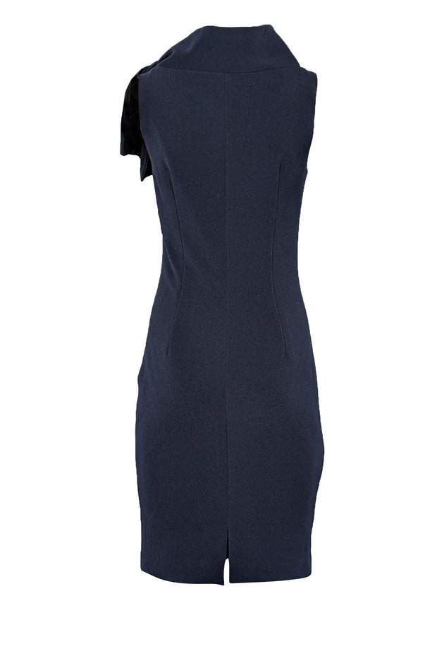 Current Boutique-Badgley Mischka - Navy Sleeveless Neck Tie Detail Sz 2