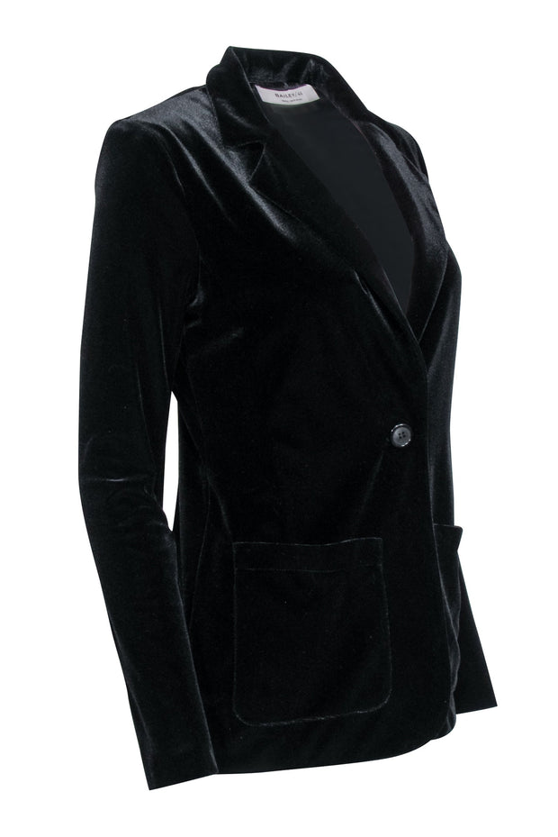 Current Boutique-Bailey44 - Black Velvet Single Button Blazer Sz S