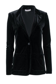 Current Boutique-Bailey44 - Black Velvet Single Button Blazer Sz S