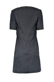 Current Boutique-Balenciaga - Black Short Sleeve Sheath Dress Sz 6