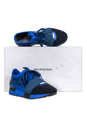 Current Boutique-Balenciaga - Blue Lace Up Sneakers Sz 8