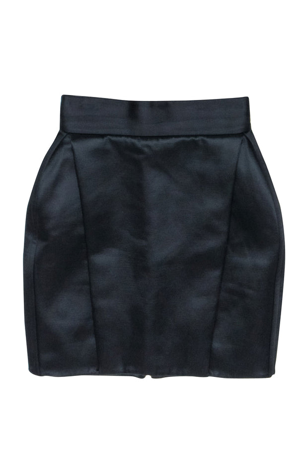 Current Boutique-Balmain - Black Mini Skirt Sz S